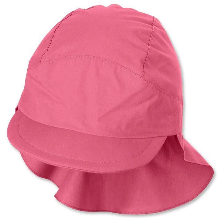 Peaked cap with neck protection Coral, size 47 | Sterntaler