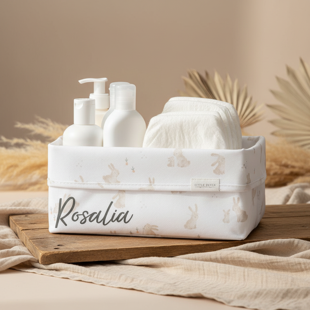 Baby Bunny Nursing Basket, Large | Little Dutch