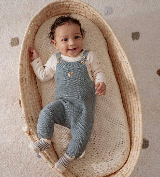 Gestrickter Spieler Baby Blue | Little Dutch