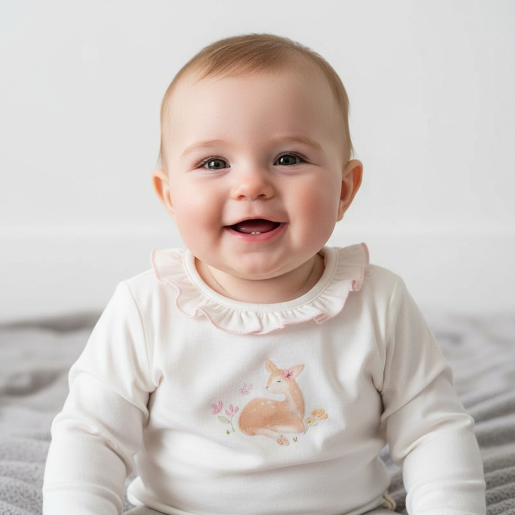 T-shirt long sleeves Off White | Little Dutch