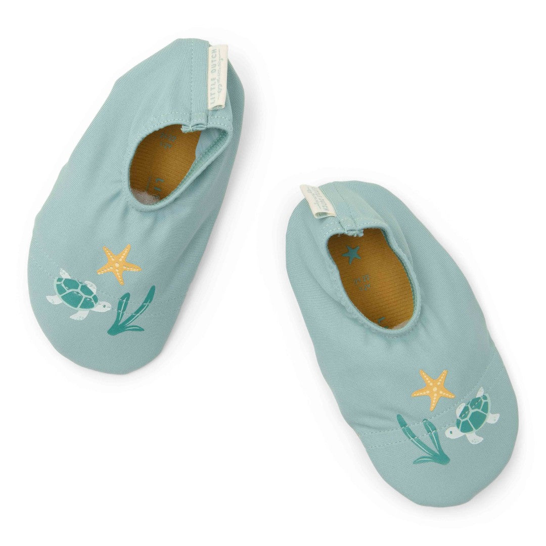 Schwimmschuhe Seashells Surf Blue | Little Dutch