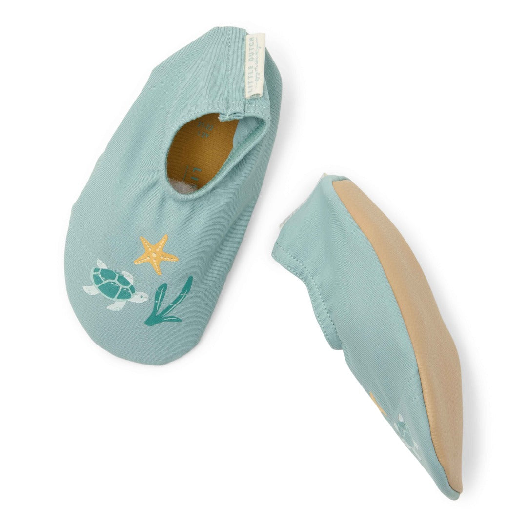 Schwimmschuhe Seashells Surf Blue | Little Dutch