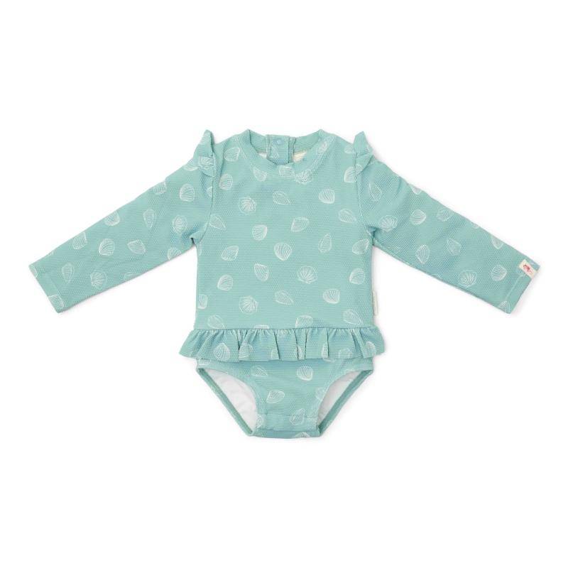 Badeanzug langärmelig Ocean Treasures Surf Blue | Little Dutch