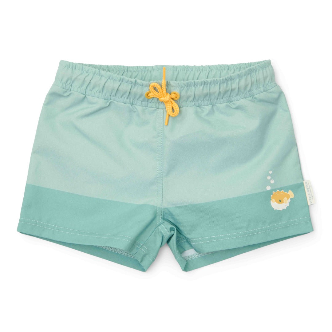Badehose Seashells Surf Blue | Little Dutch