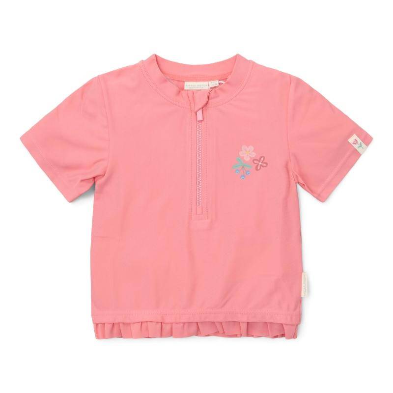 Kurzärmeliges Schwimmshirt  Sunny Flowers Rouge | Little Dutch