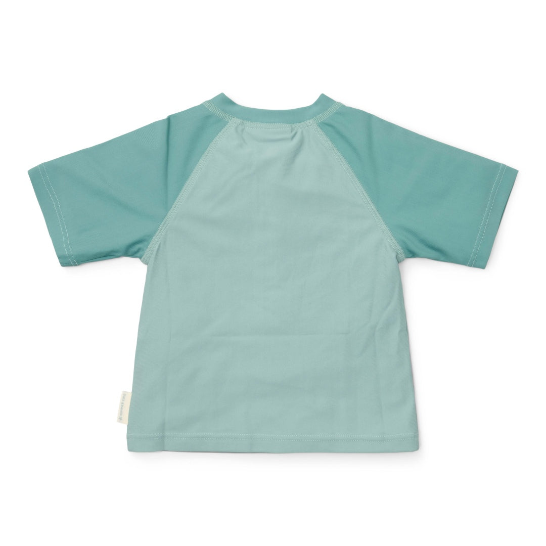 Kurzärmeliges Schwimmshirt  Seashells Surf Blue | Little Dutch