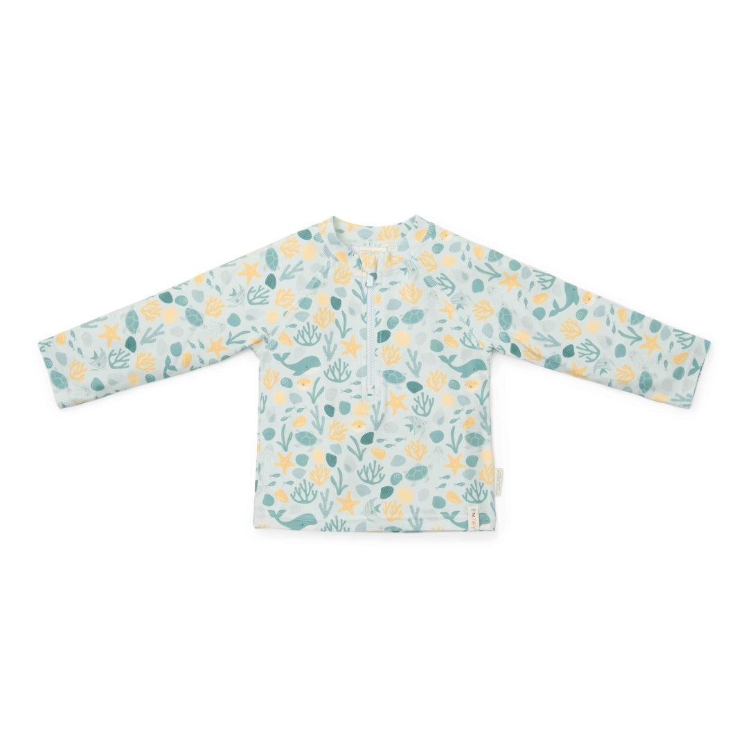 Langärmeliges Schwimmshirt Seashells Multi-colour | Little Dutch