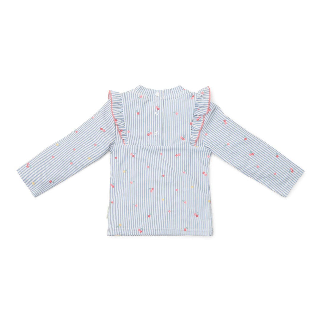 Langärmeliges Schwimmshirt Sunny Flowers Blue | Little Dutch