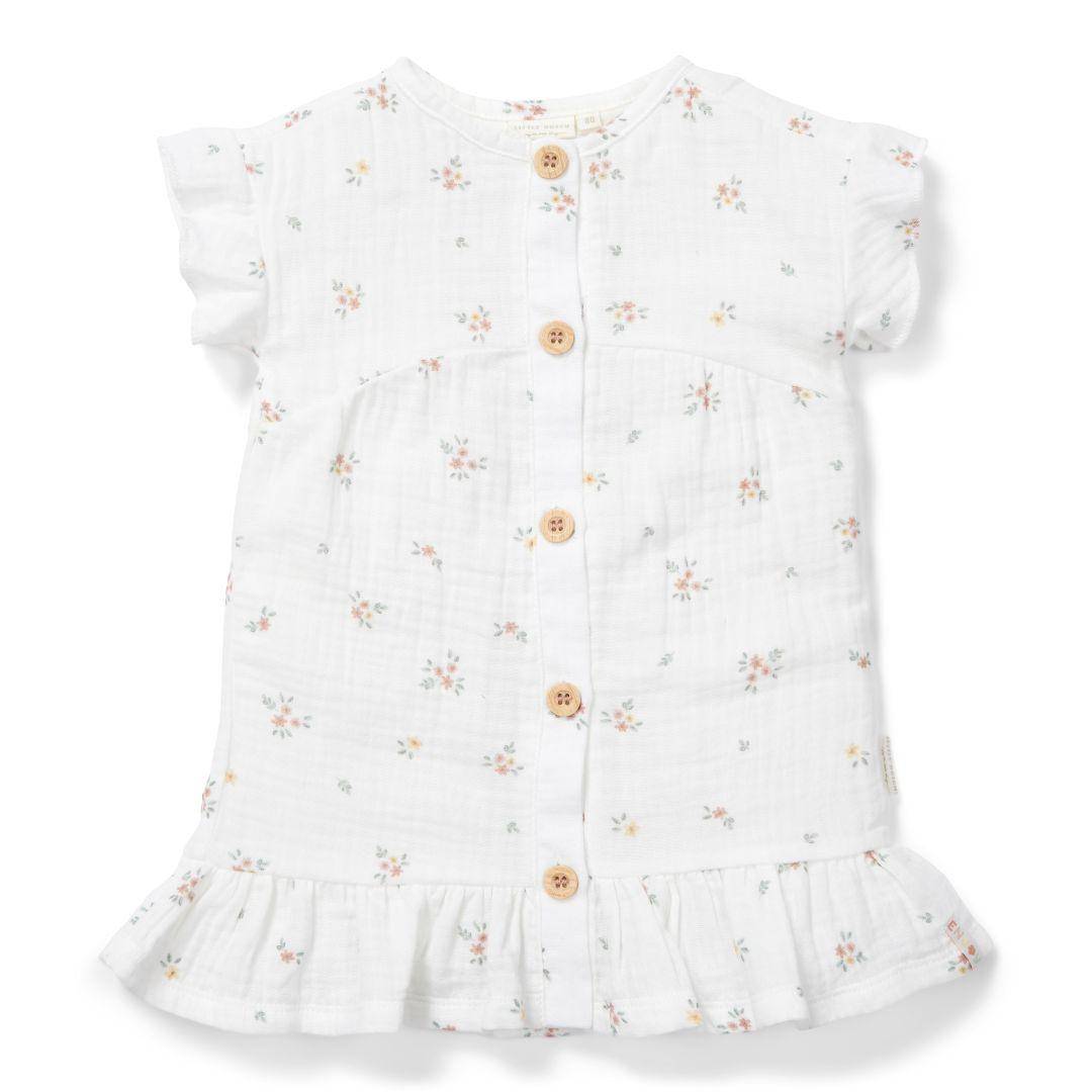 Kleid kurzarm White Meadows 80 | Little Dutch