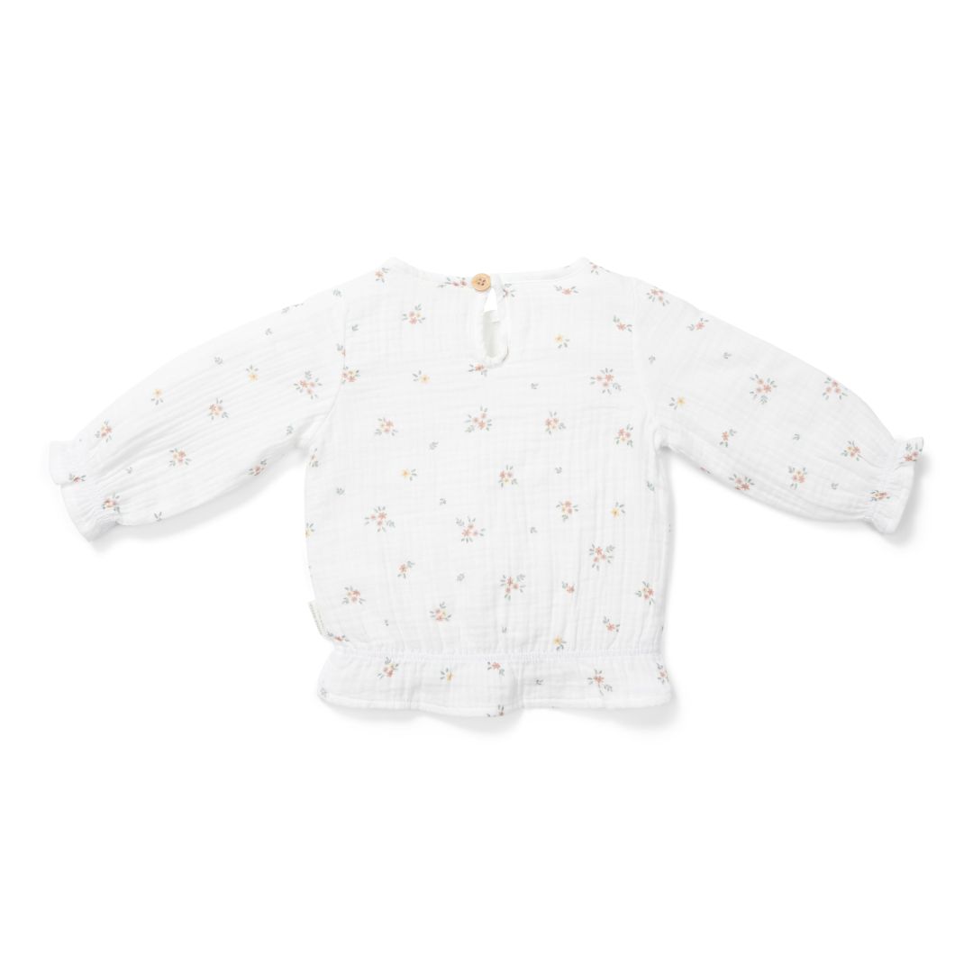 Bluse langarm White Meadows 98 | Little Dutch