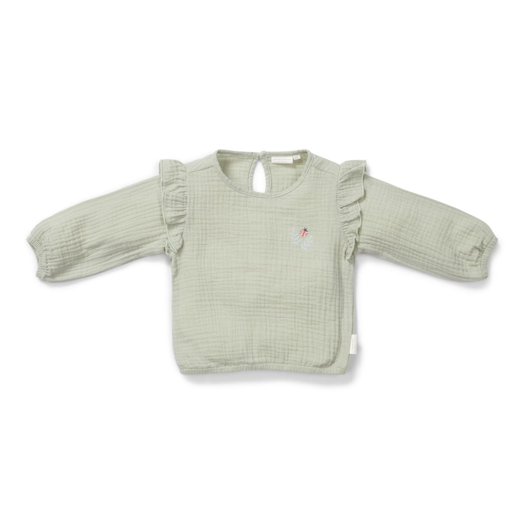 Bluse langarm Grass Green | Little Dutch