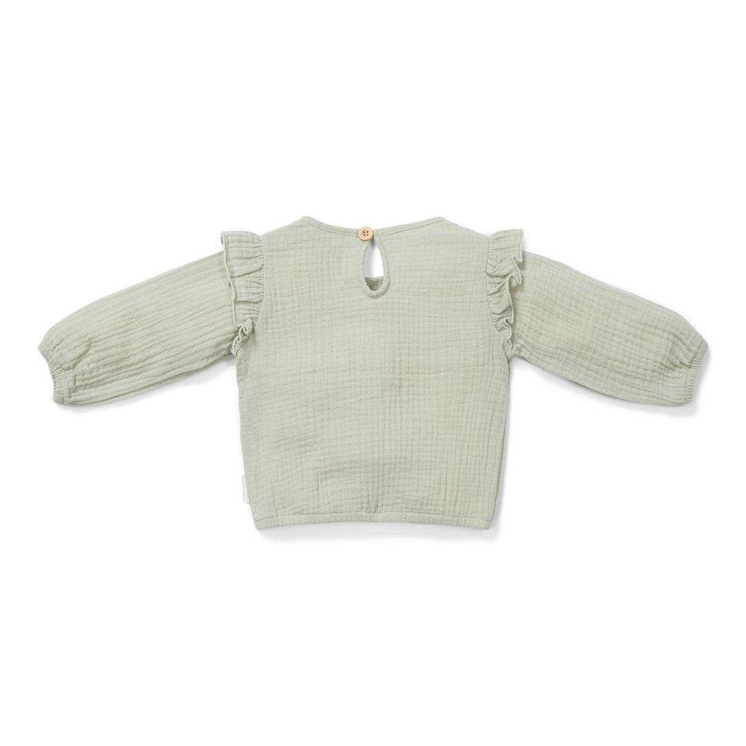 Bluse langarm Grass Green | Little Dutch