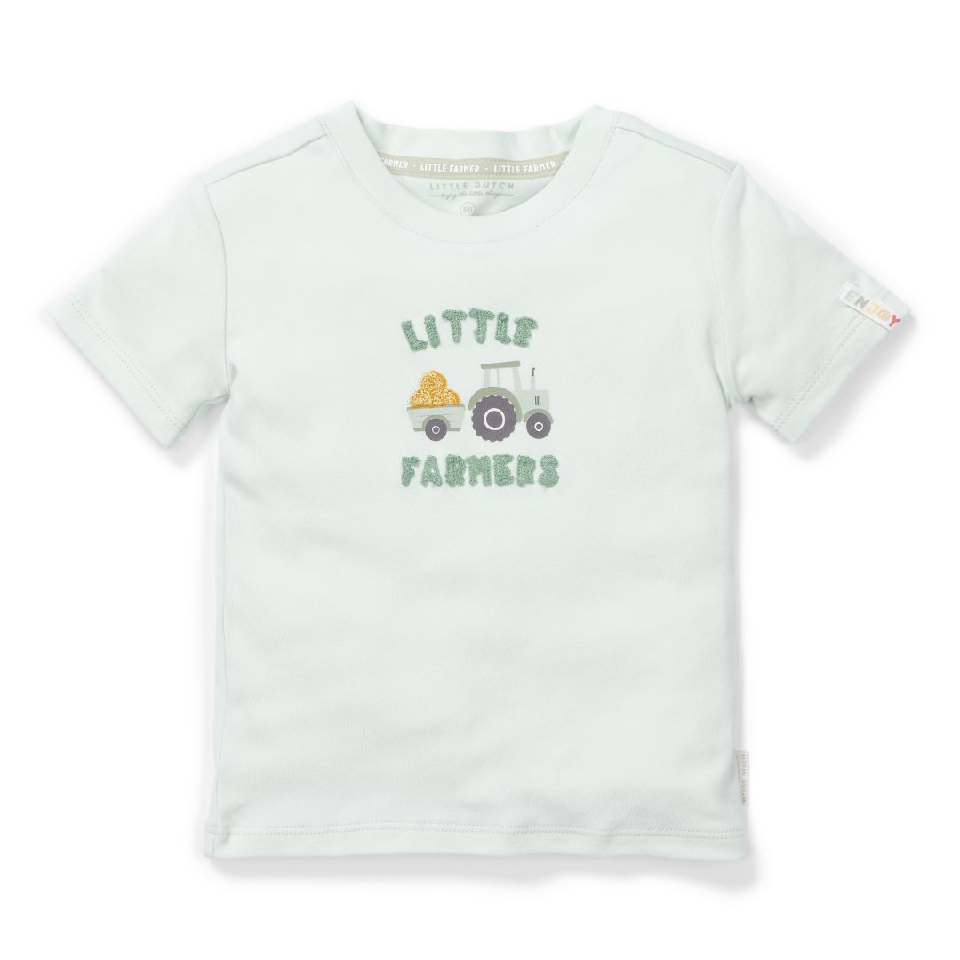 T-Shirt kurzarm Farm Green 74 | Little Dutch