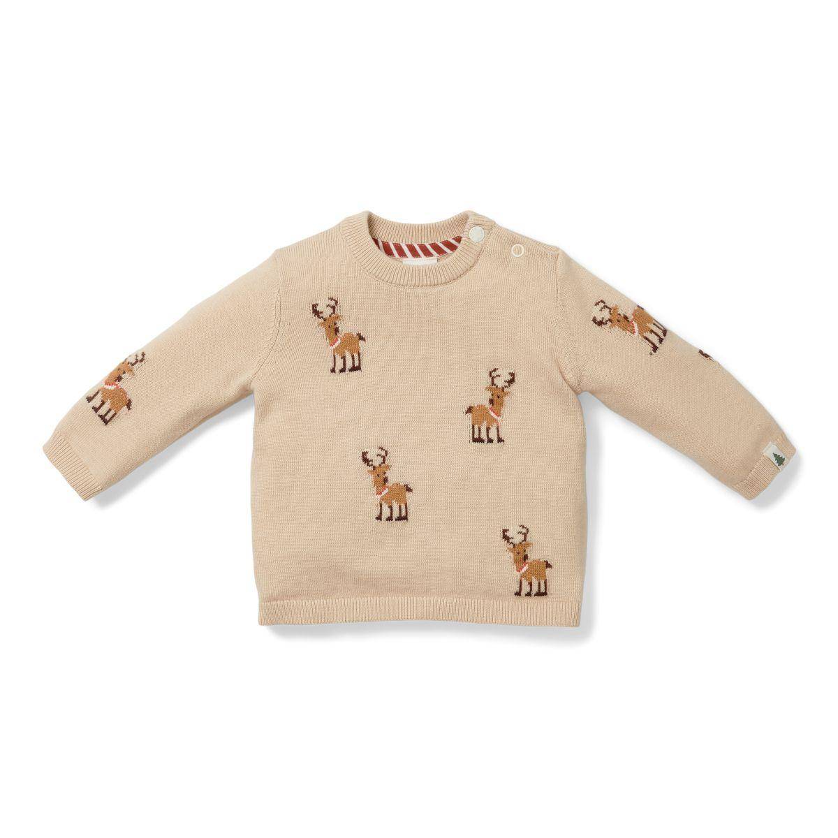 Gebreide rendierkersttrui | Little Dutch