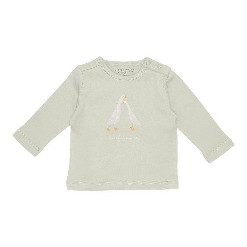 Langarmshirt Little Goose Lovely Memories Olive | Little Dutch