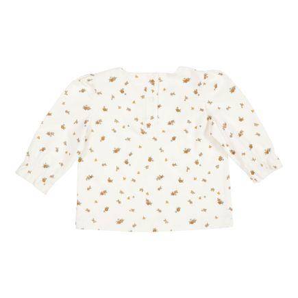 T-Shirt langärmlig Vintage Little Flowers Blossom Print Cord | Little Dutch