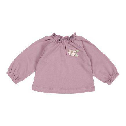 Langarmshirt Vintage Little Flowers Mauve - 50/56 | Little Dutch