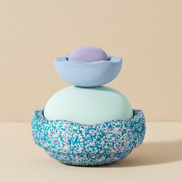 Stapelstein Inside set of 4 cool pastel | stacking stone