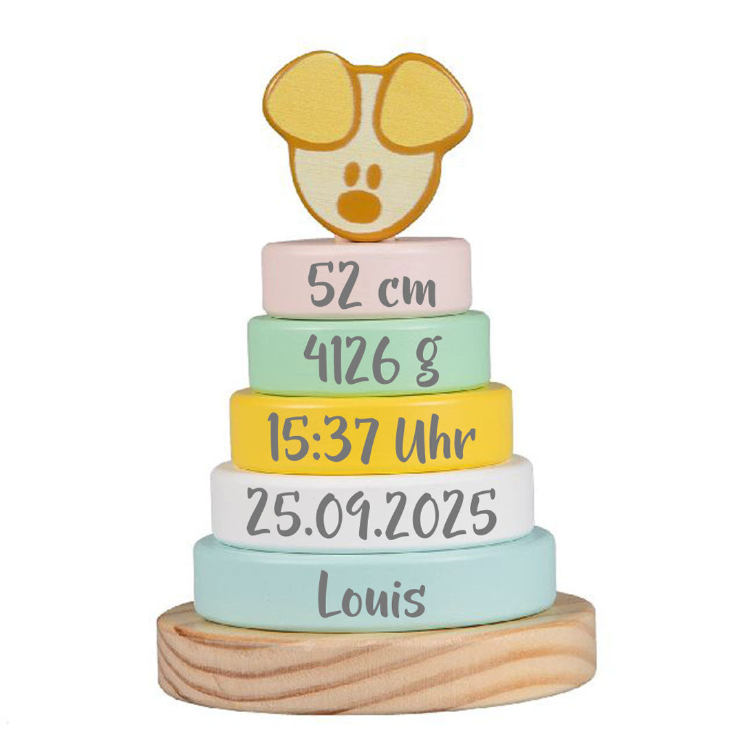 Wusel & Pip Pip-Baby Stapelturm zur Geburt | Rubo Toys