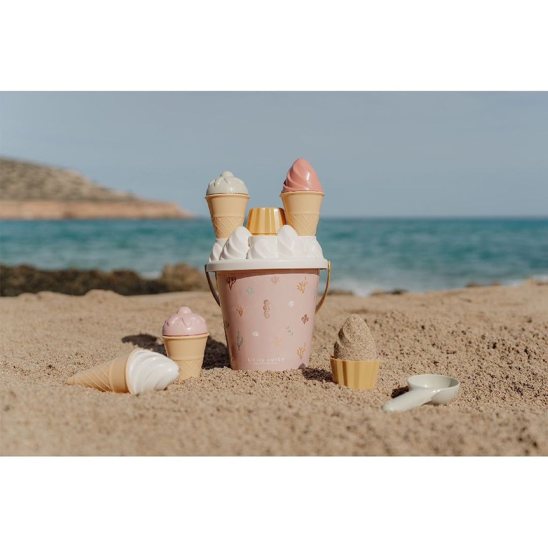 Ocean Dreams Pink Ice Cream Bucket Set | Little Dutch