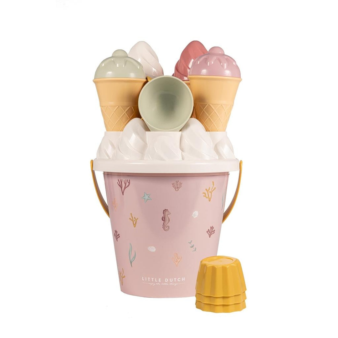Eimer-Set Eiscreme Ocean Dreams Pink | Little Dutch