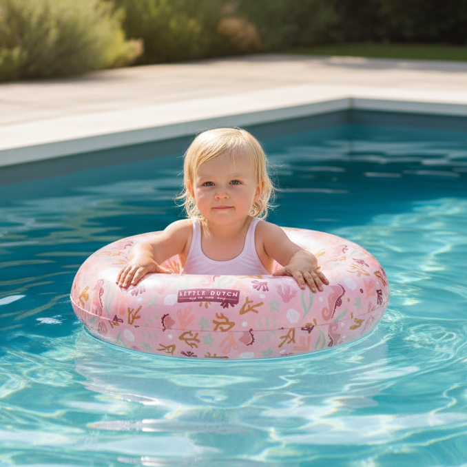 Swimming ring Ocean Dreams Pink 50 cm | Little Dutch