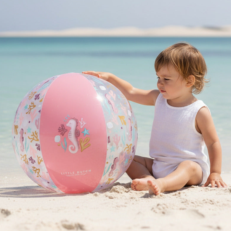 Strandball Ocean Dreams Pink 35 cm | Little Dutch