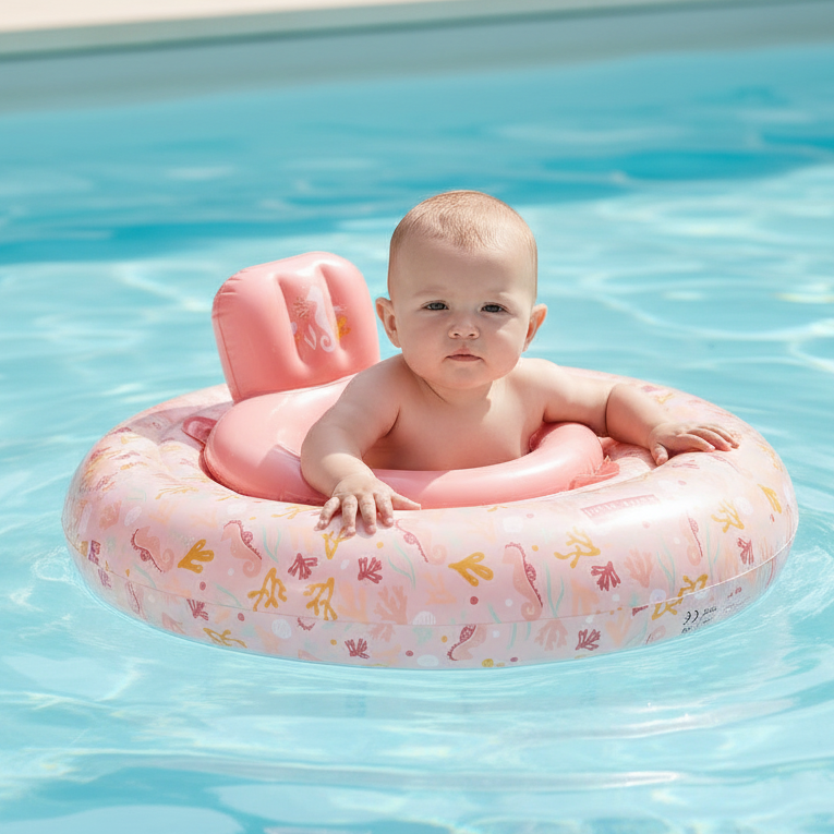 Swimming ring Baby Ocean Dreams Pink | Little Dutch