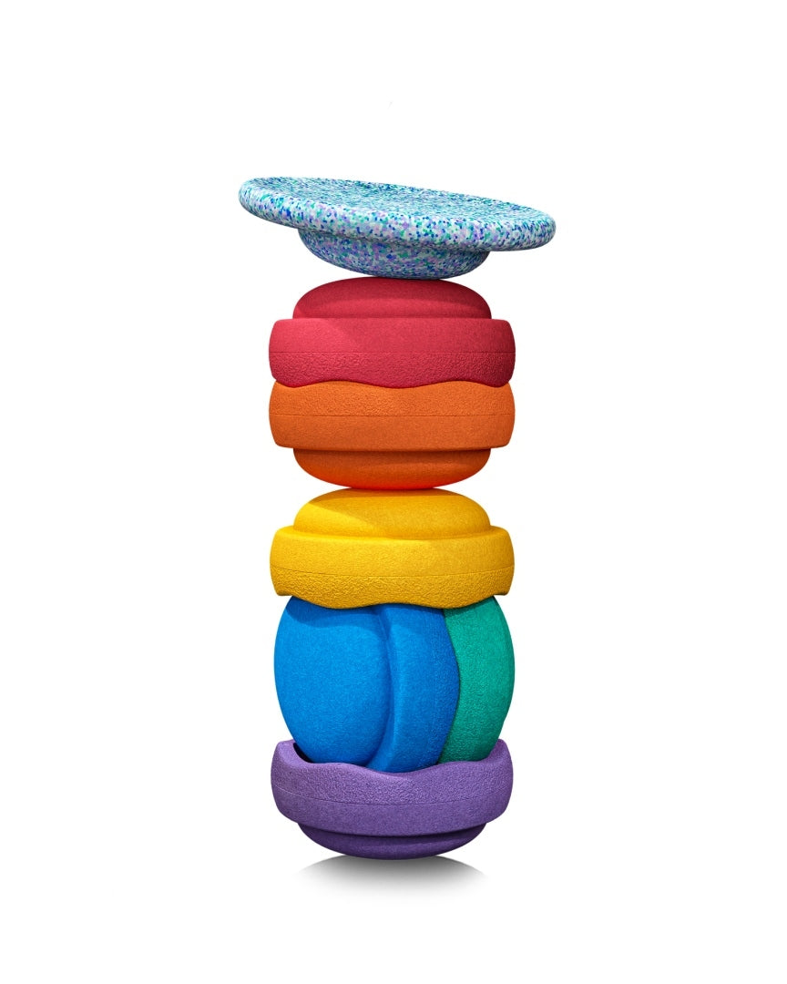 Gratis Balanceboard + Winter Special Rainbow Set Classic | Stapelstein