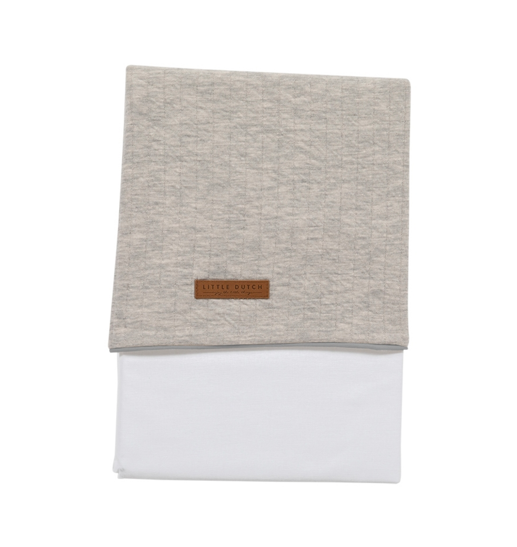 Kinderbett-Laken Pure grau | Little Dutch