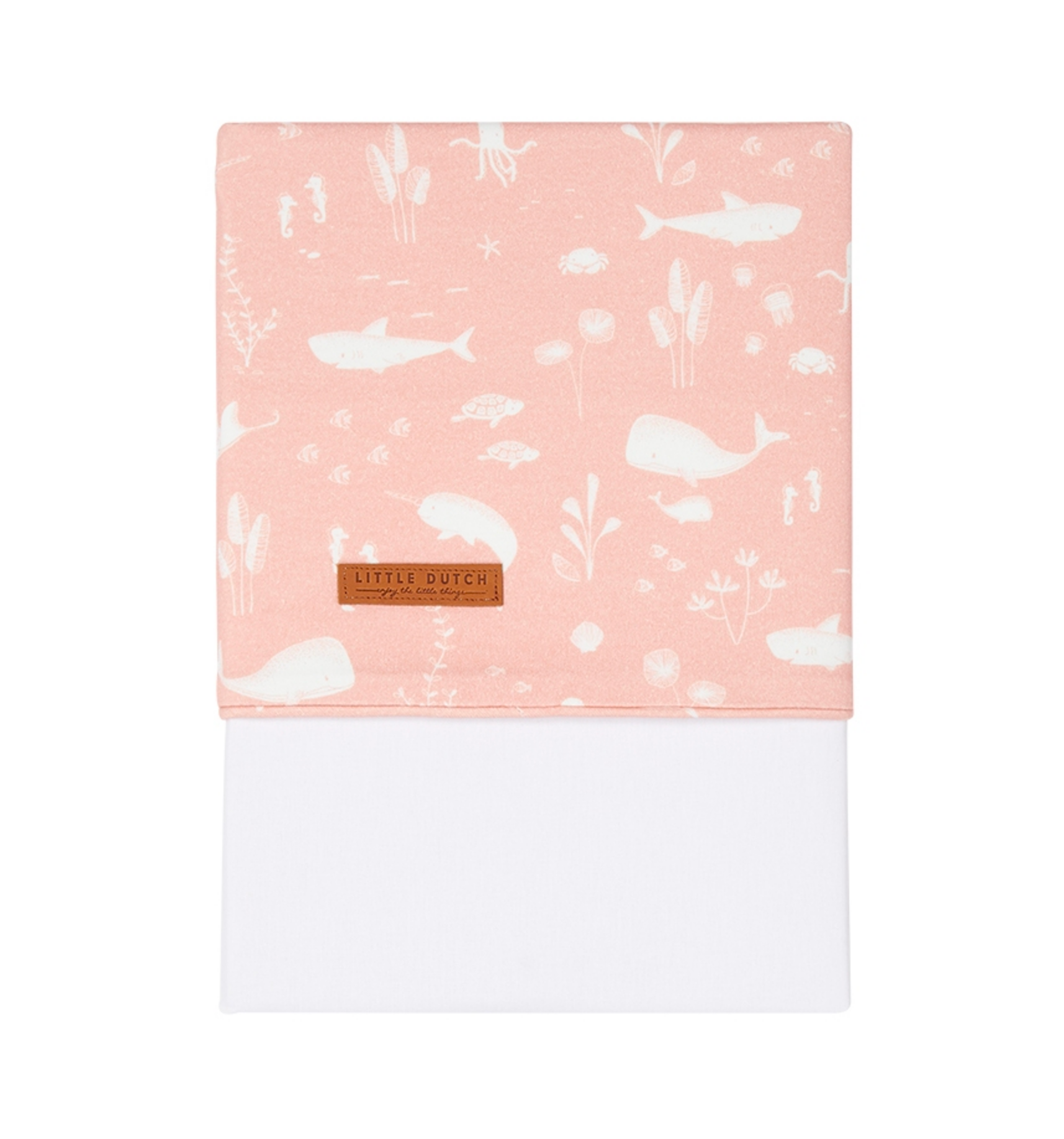 Wiegen-Laken Ocean pink | Little Dutch