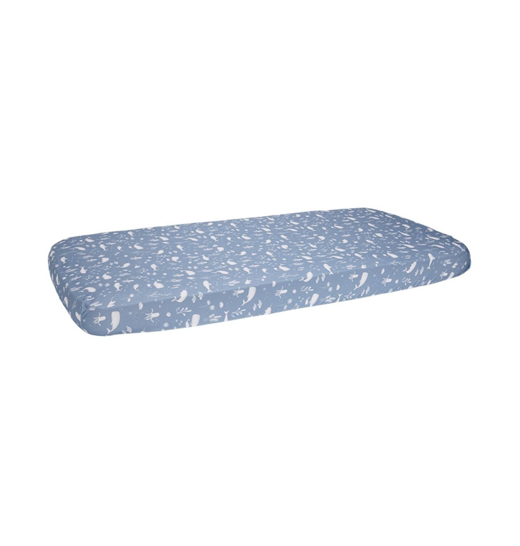 Kinderbett-Laken Ocean blau | Little Dutch