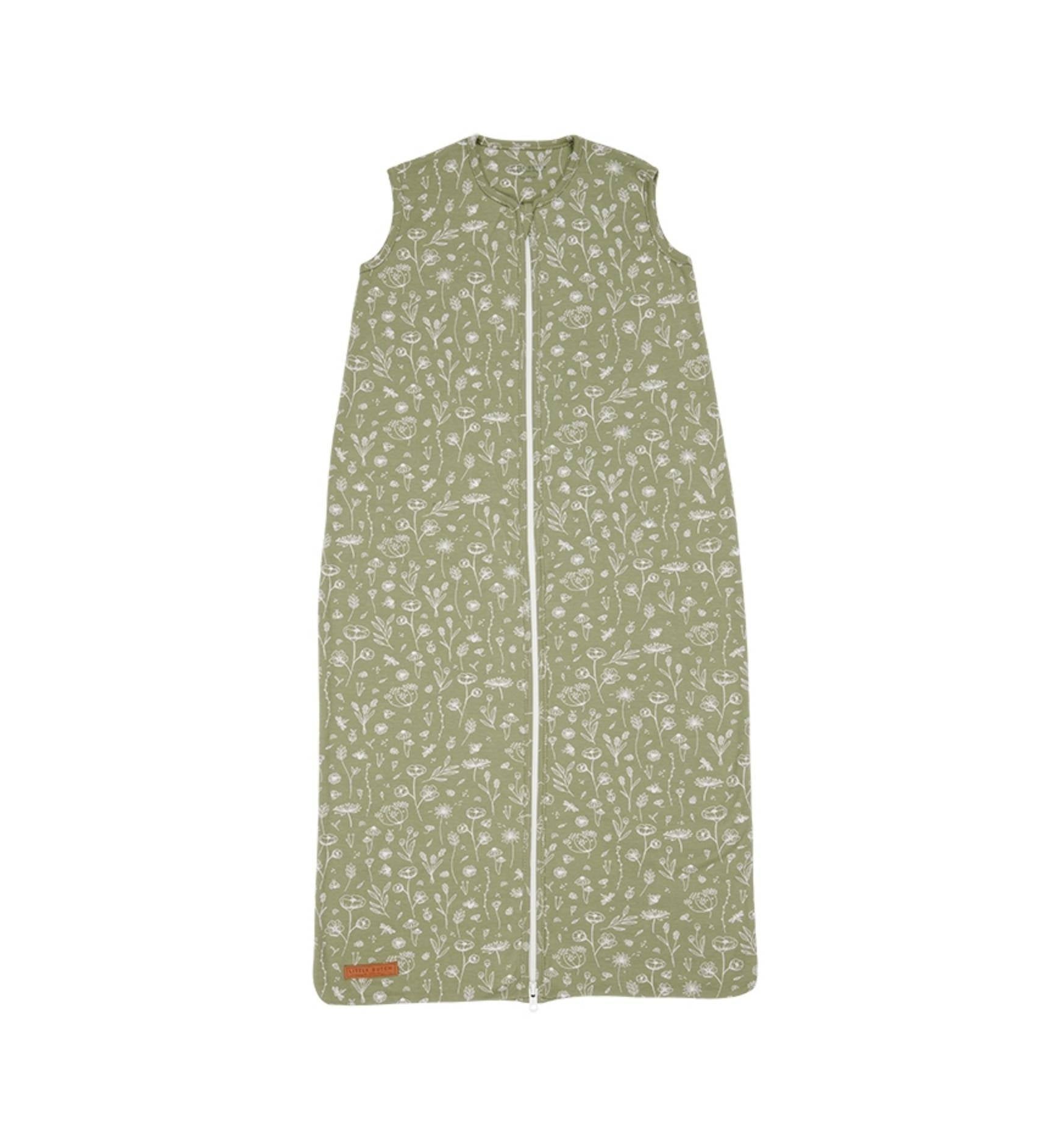 Schlafsack Sommer 90 cm Wild Flowers Olive | Little Dutch