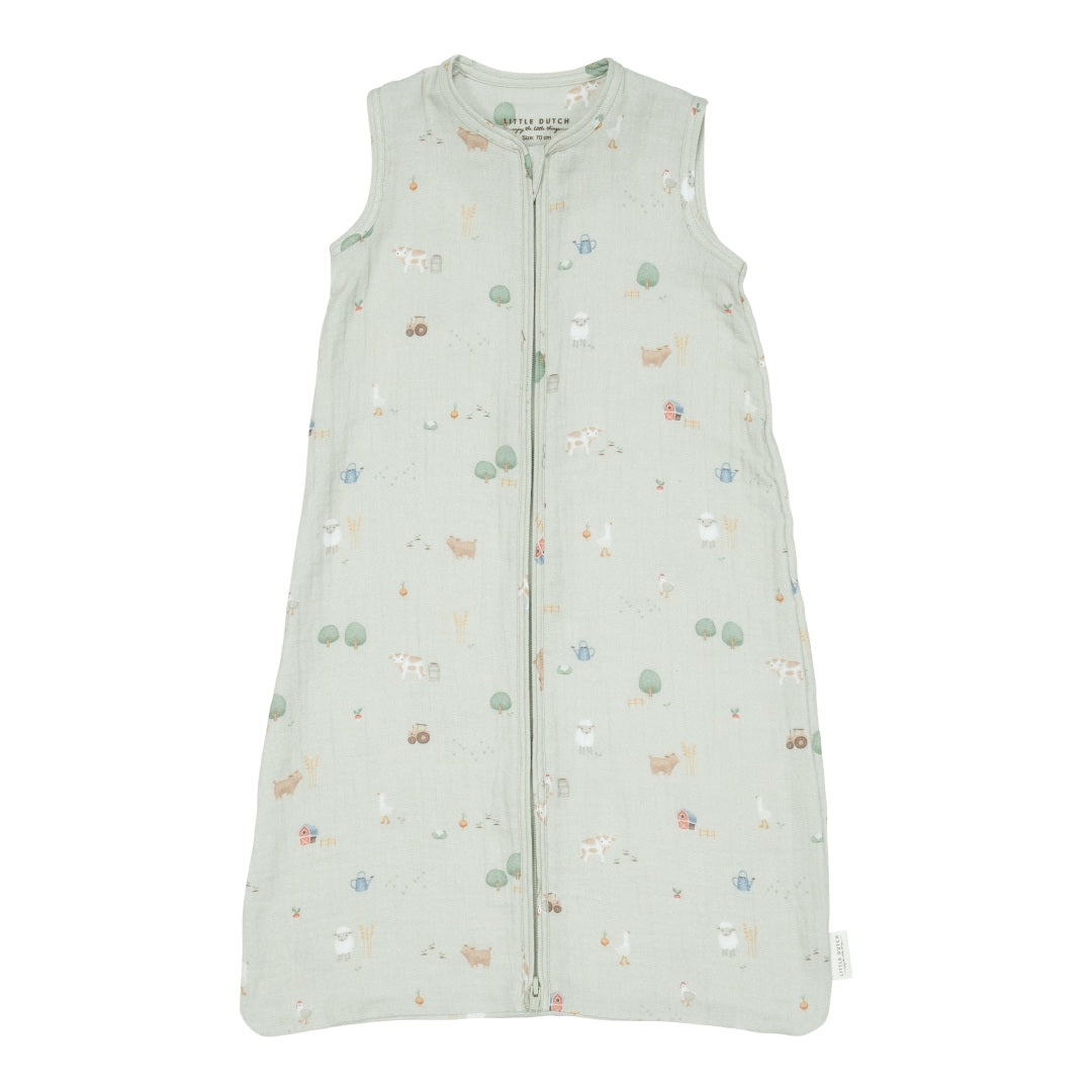 Schlafsack Sommer Musselin 70 cm - Little Farm | Little Dutch