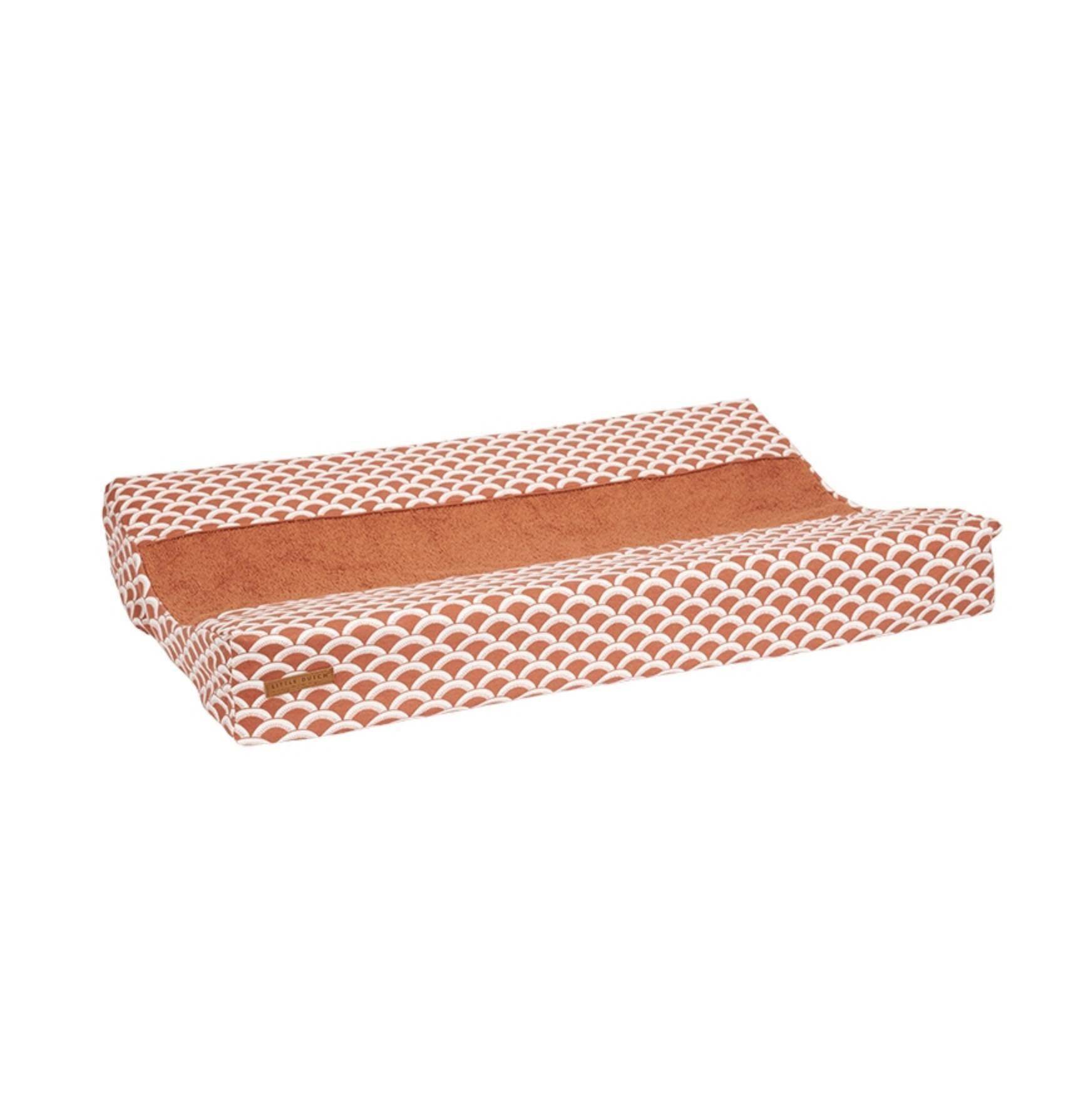 Wickeltischauflagenbezug Sunrise rost rot | Little Dutch