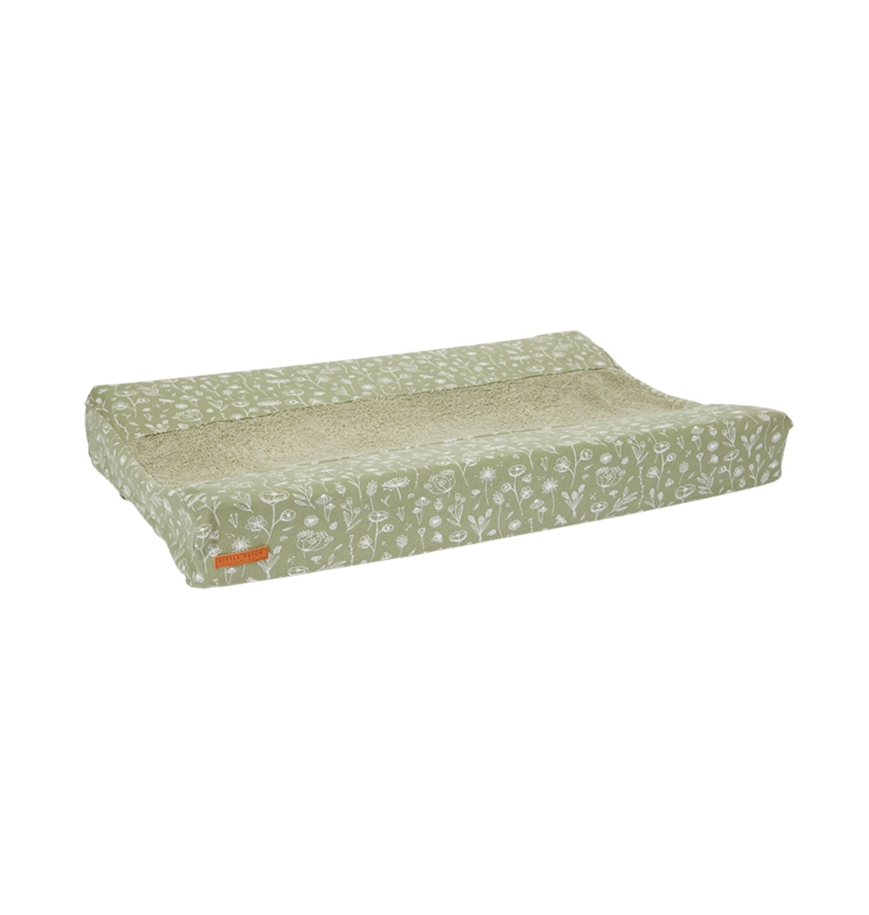 Wickelauflagenbezug Wild Flowers Olive | Little Dutch