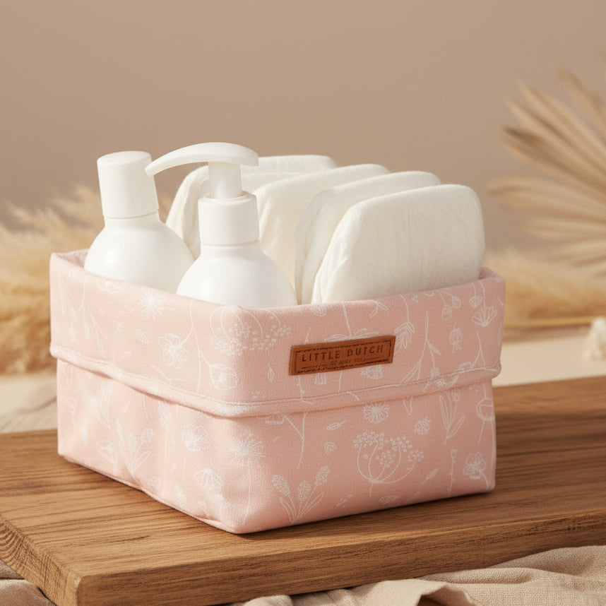 Pflegekörbchen klein Wild Flowers Pink | Little Dutch