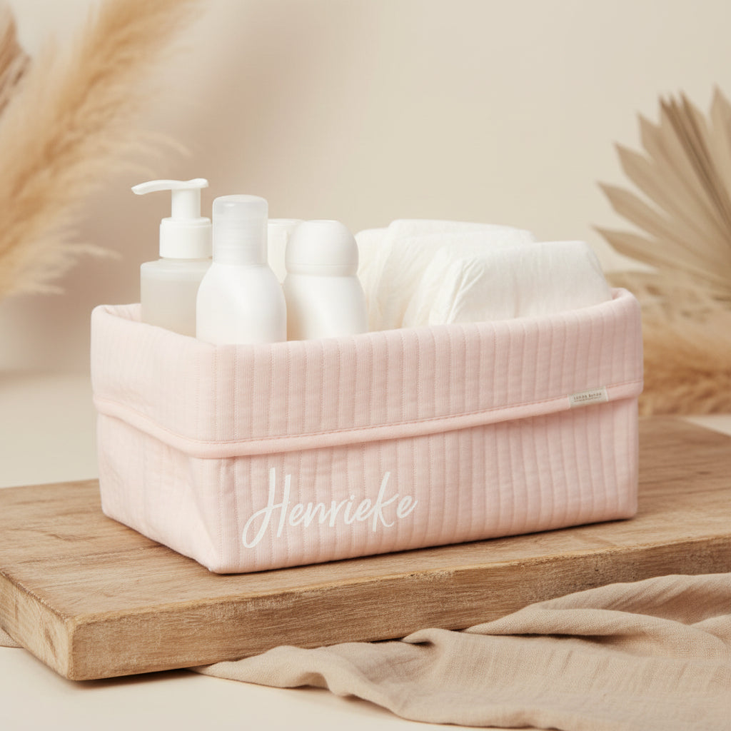 Pflegekörbchen groß Pure Soft Pink | Little Dutch