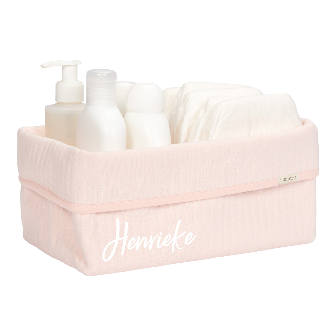 Pflegekörbchen groß Pure Soft Pink | Little Dutch