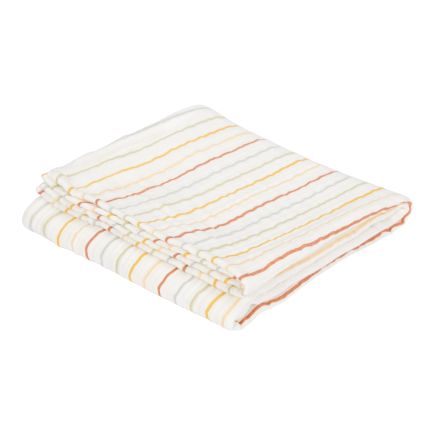 Musselintuch Swaddle 120 x 120 cm Vintage Sunny Stripes | Little Dutch