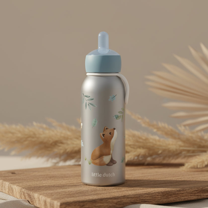 Thermoflasche Flip-Up Campus 350 ml - Forest Friends | Mepal x Little Dutch