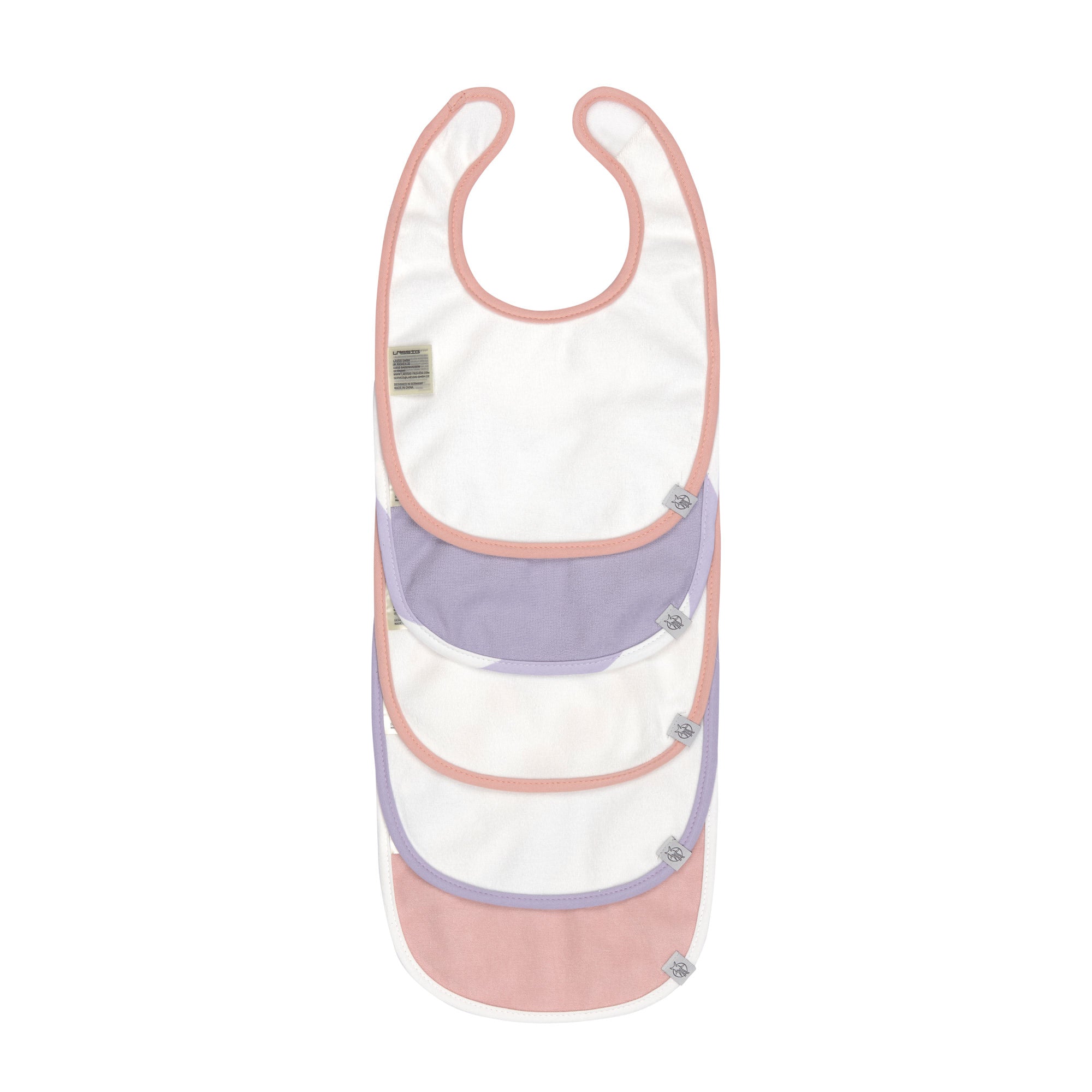 Lot de 5 bavoirs Happy Fruits - pêche | Lässig