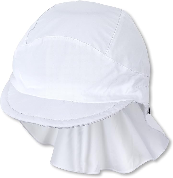 Casquette à visière avec protège-nuque, blanche, taille 53 | Sterntaler