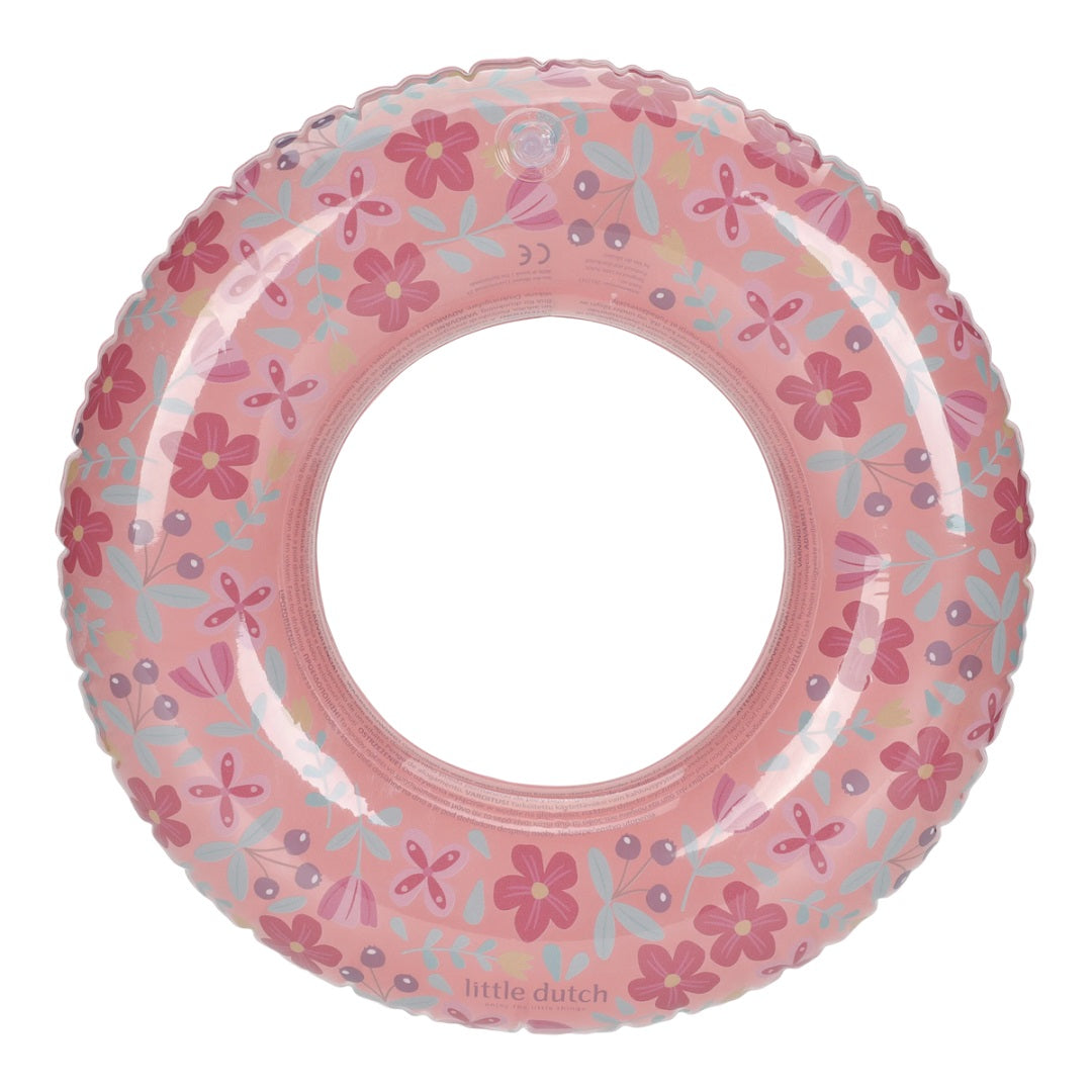 Bouée Fleur Rose Ø 50 cm | Little Dutch