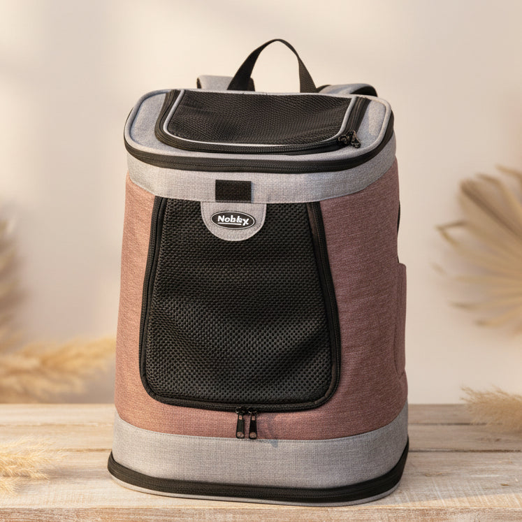 Nobby Rucksack PLATA Altrosa-Grau 34×30×43 cm | Nobby