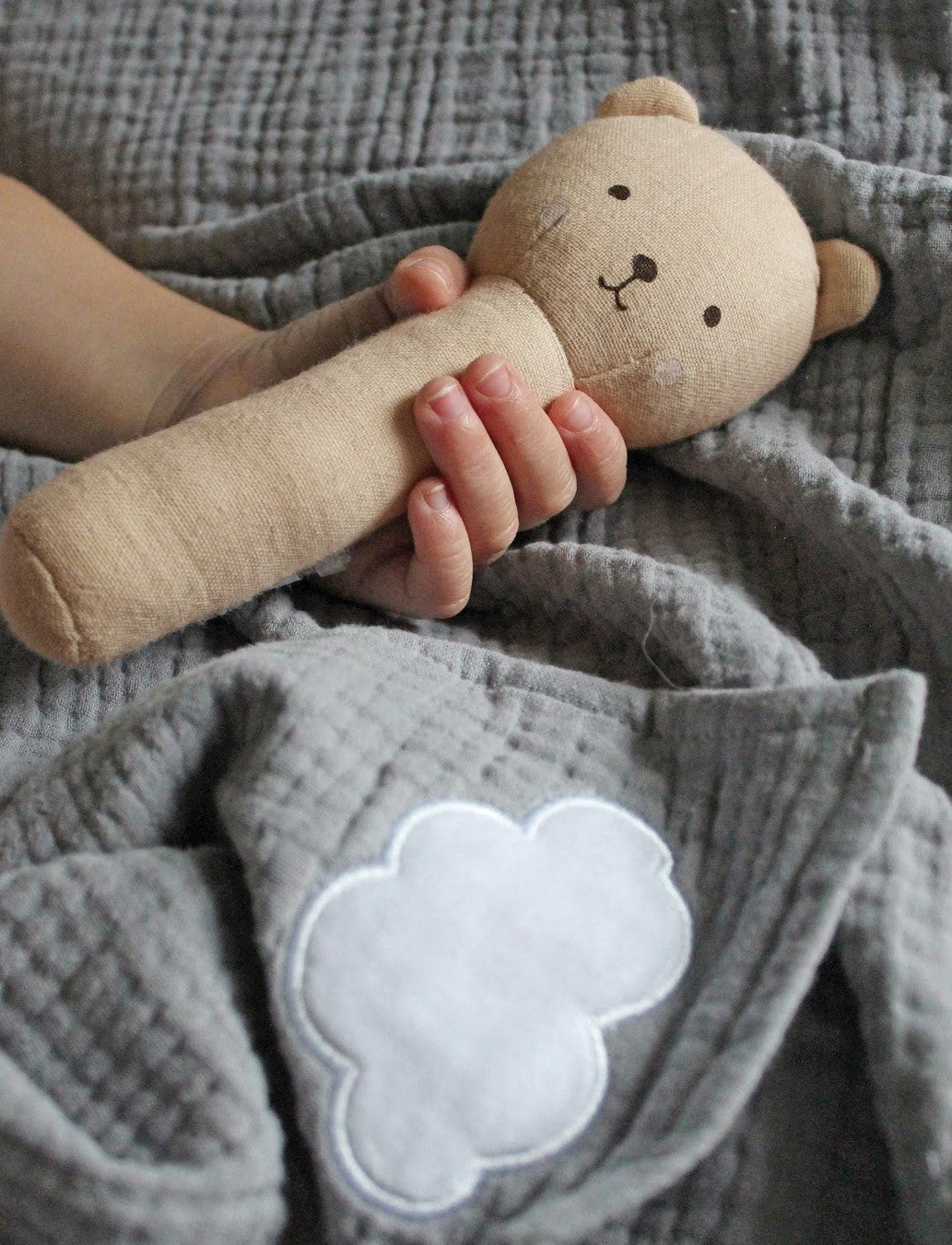 Stoff Stabrassel Teddy braun | JaBaDaBaDo