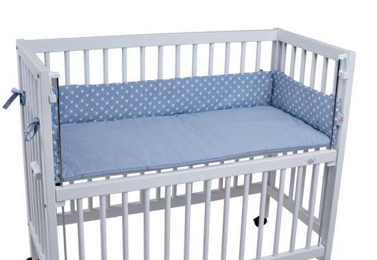 Nestchen / Einlage MAXI BLAU KRONEN 90x50 cm -Auslauf- | tiSsi®