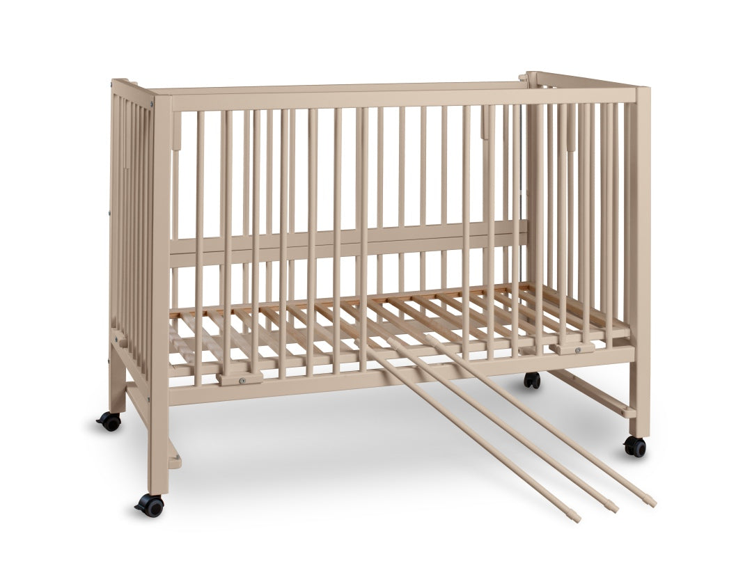 XXL Beistellbett/ Kinderbett HAJO Buche SEIDEN-BEIGE 120x60 cm | tiSsi®