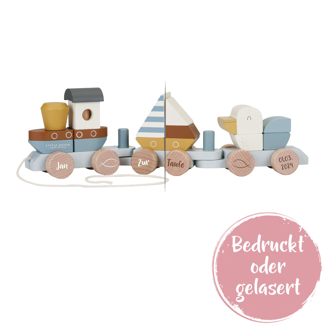 Holz-Zug Sailors Bay - Zur Geburt | Little Dutch