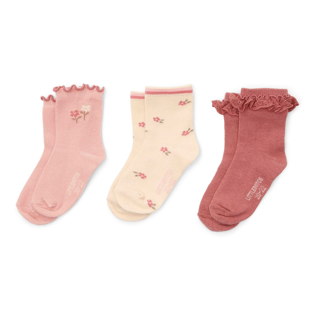 3-pack sokken Multi - 17-19 = 6-12 maanden - Little Farm | Little Dutch